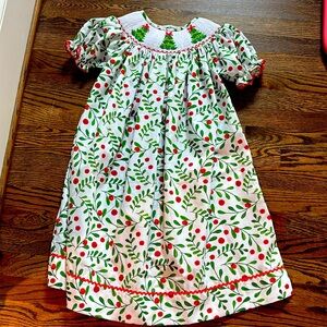 Smocked Christmas dress